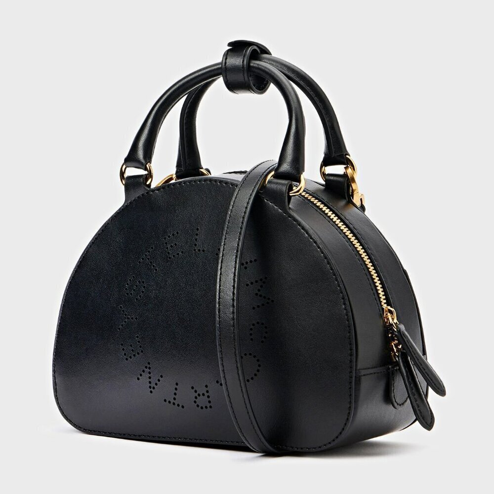 Stella McCartney Logo Top Handle Crossbody Bag in Black (MSRP $995)
